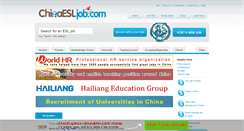 Desktop Screenshot of chinaesljob.com